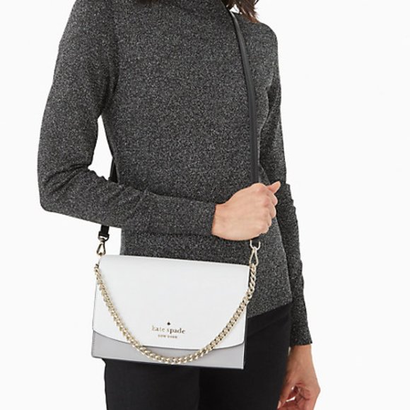 Kate Spade NIMBUS GREY MULTI Carson Colorblock Convertible Crossbody NWT - Picture 2 of 5